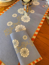 Load image into Gallery viewer, Carrageen Dream Napkins in Sky Blue &amp; Orange Set of 2
