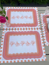 Load image into Gallery viewer, Carrageen Sea Set of 2 Placemats in Peach
