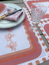 Load image into Gallery viewer, Carrageen Sea Set of 2 Placemats in Peach
