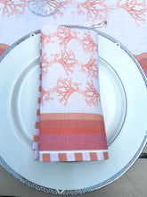 Load image into Gallery viewer, Carrageen Sea in Peach Napkins Set of 2
