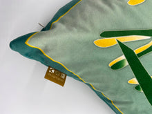 Load image into Gallery viewer, Swallows Wheel in Leaf Green &amp; Sage Ombré on Velvet
